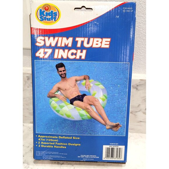 Kids Stuff Swim Tube 47 Inch with 2 Durable Handles for Ages 14+ - Picture 4 of 5